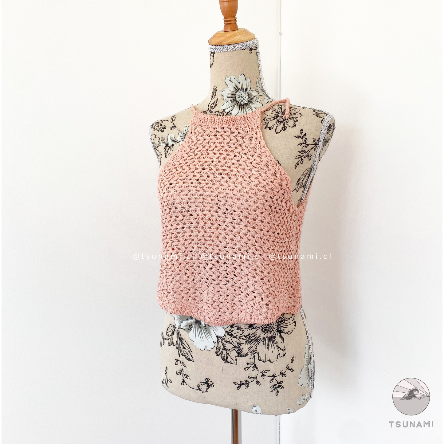 Top tejido halter