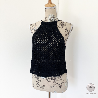 Top tejido halter