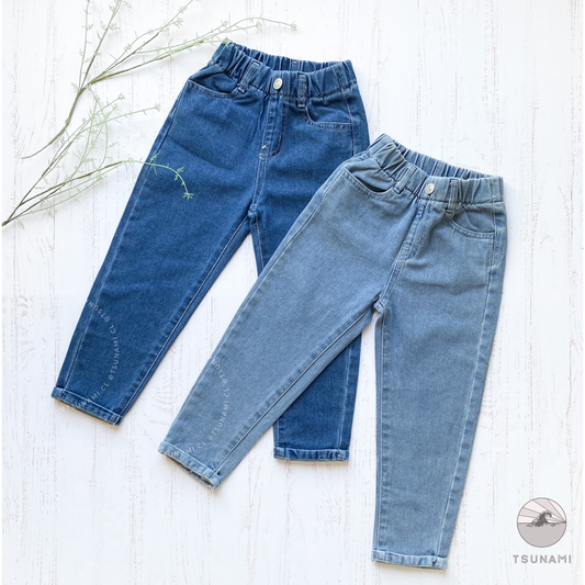 Jeans con pretina elástica