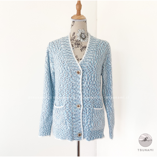 Cardigan jaspeado