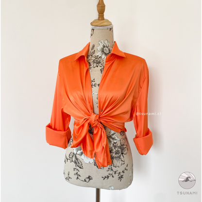 Camisa satinada