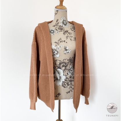 Cardigan con gorro
