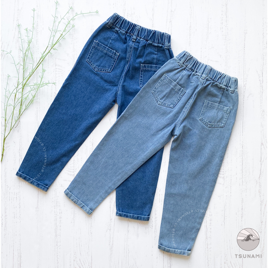 Jeans con pretina elástica