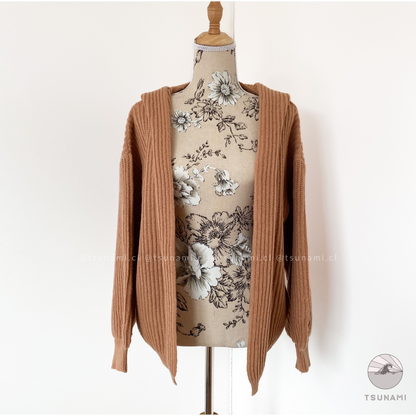 Cardigan con gorro