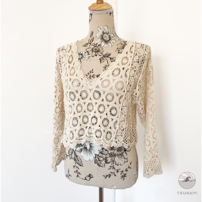 Top macramé