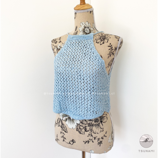 Top tejido halter