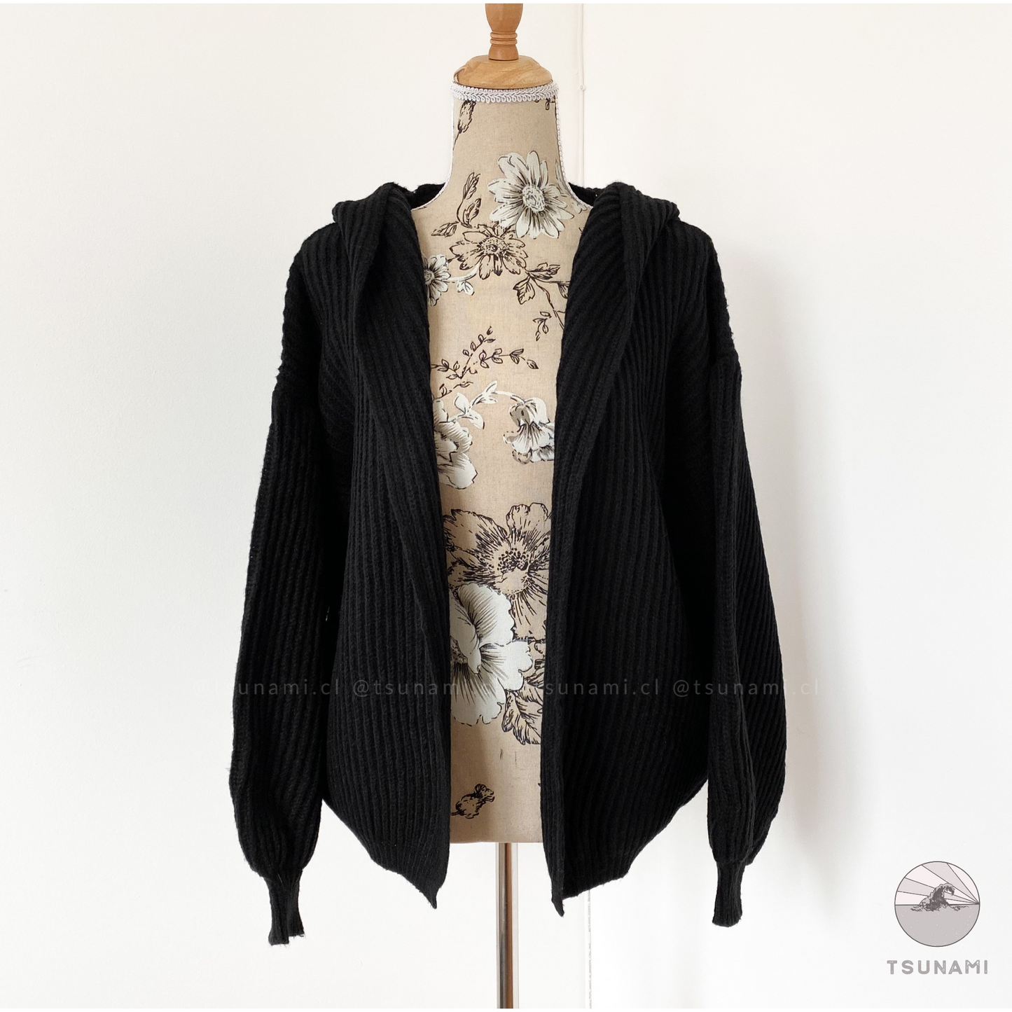 Cardigan con gorro