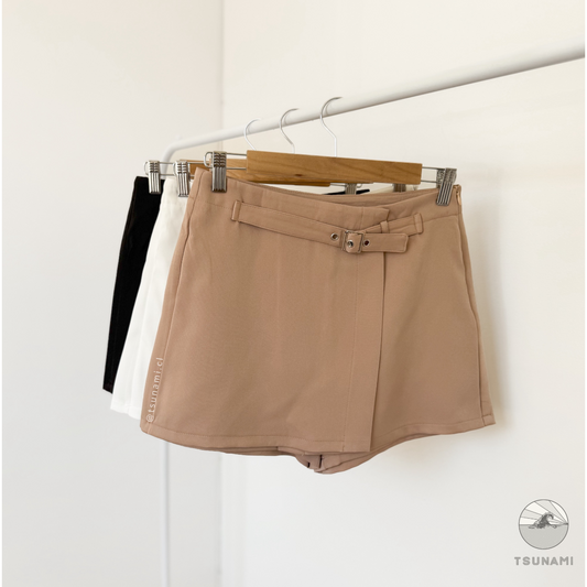 Falda short cinturón