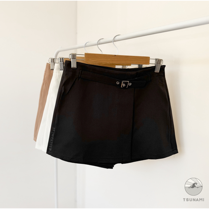 Falda short cinturón