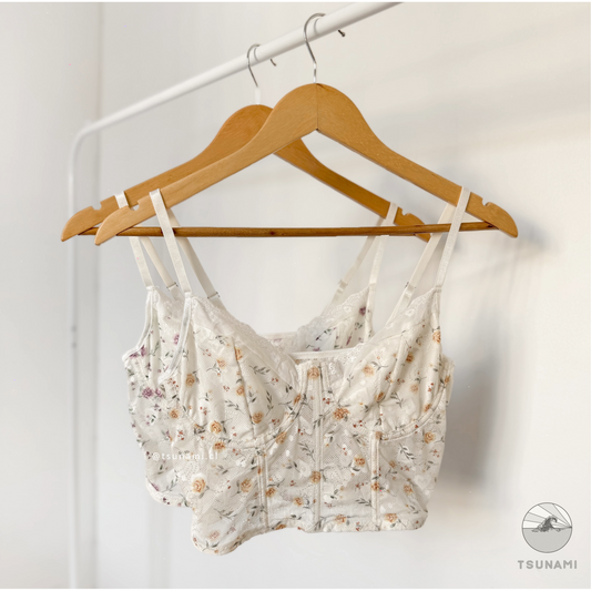 Crop top floreado