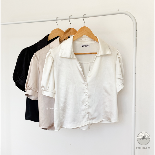 Blusa satinada
