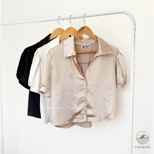 Blusa satinada