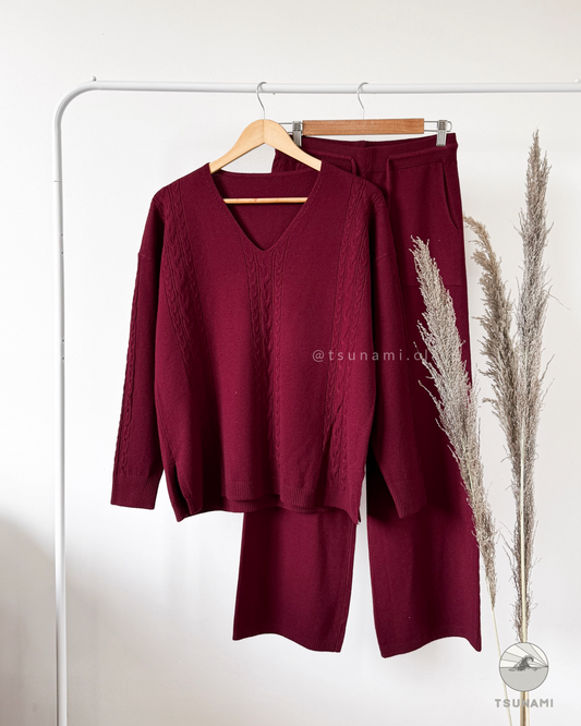 Conjunto con diseño espiga