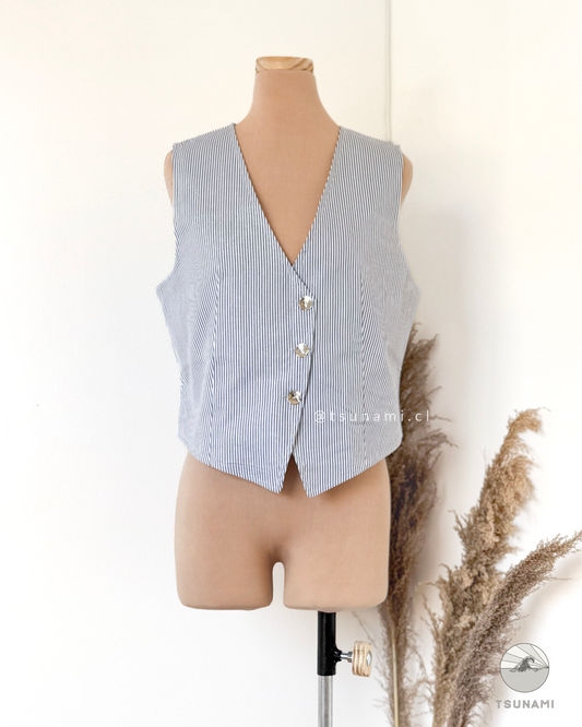 Vest con lineas y brillitos