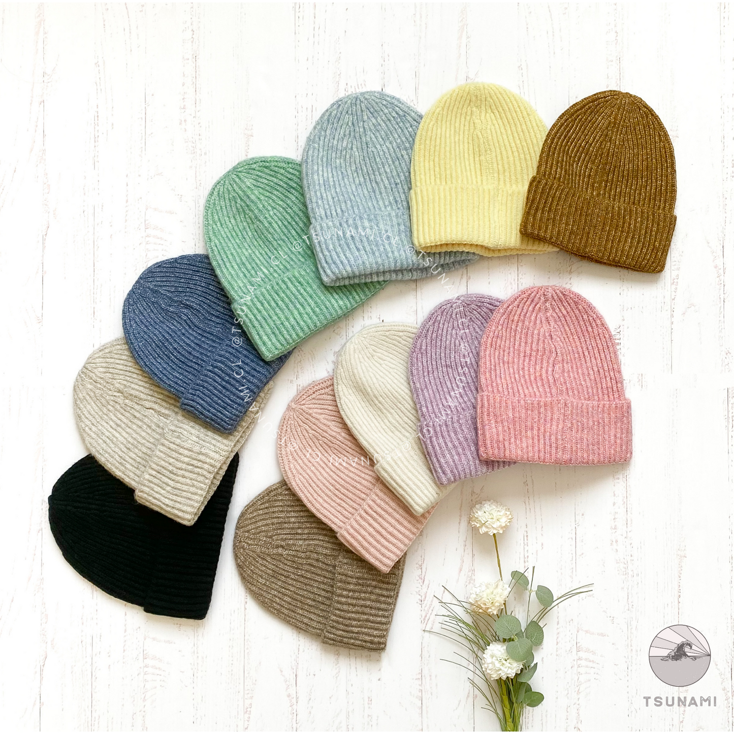 Gorro de lana jaspeado