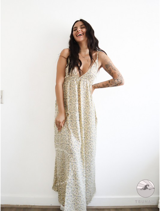 Maxi vestido floreado