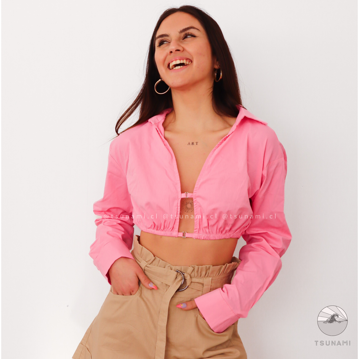 Camisa crop