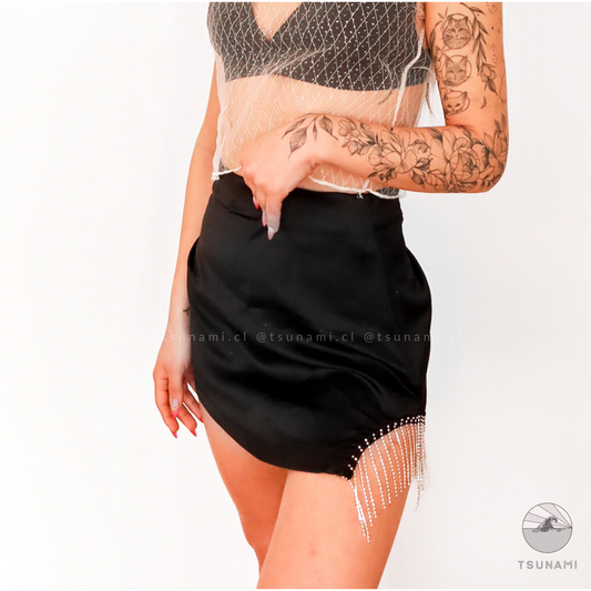 Falda strass