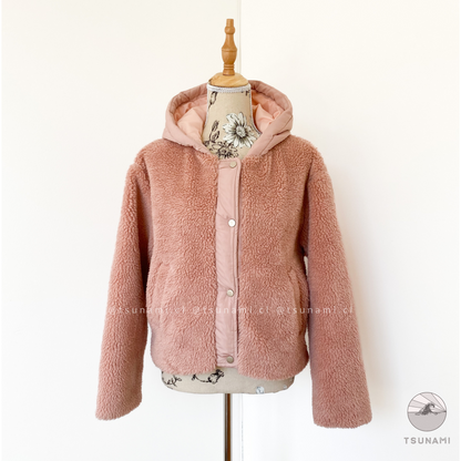Chaqueta teddy con gorro